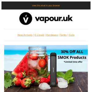 30% Off All SMOK Products😎