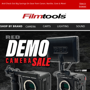RED Demo Sale Is Live - Save THOUSANDS On Like New Demo Cameras - Filmtools