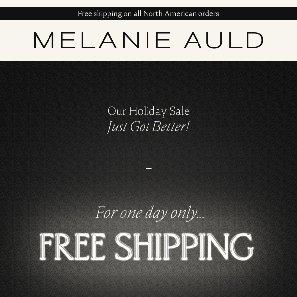 Now Live - Free Shipping!