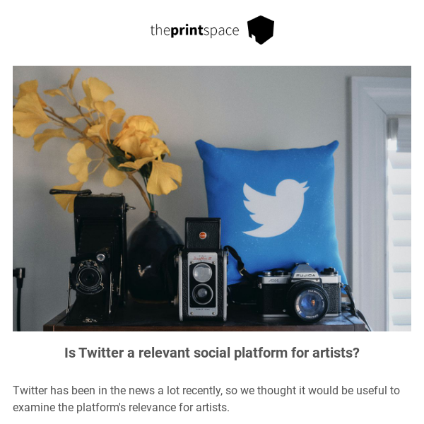 Should artists be on Twitter now?