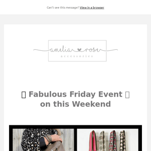 ✨ Fabulous Friday Event ✨
