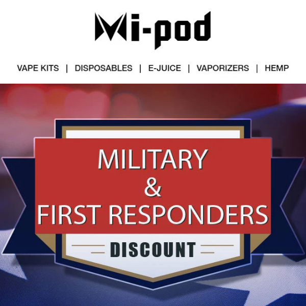 Mi-Pod Online | Military & First Responder Discounts at Mi-Pod