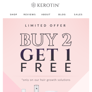 LIMITED OFFER | BUY 2 GET 1 FREE