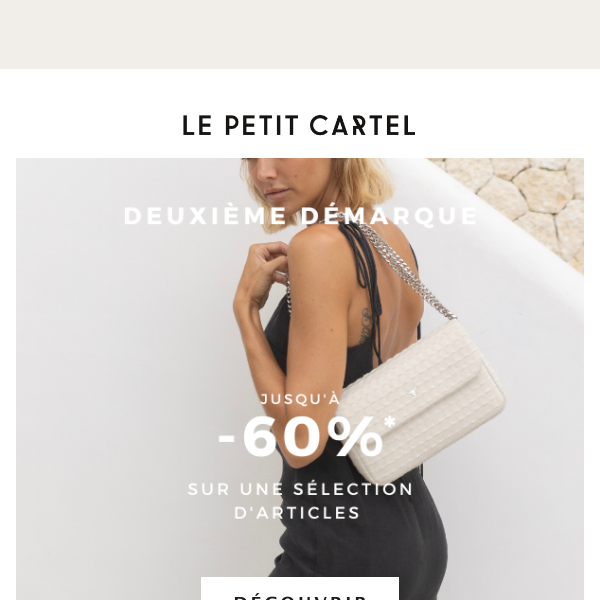 Deuxième démarque : jusqu'à -60% 🤩