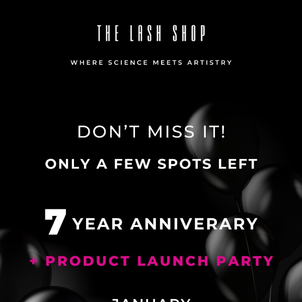 Join us for our ANNIVERSARY + LAUNCH PARTY 🥂