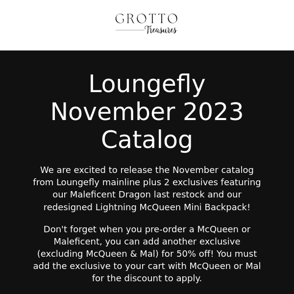 Loungefly November Catalog plus 2 Exclusives!