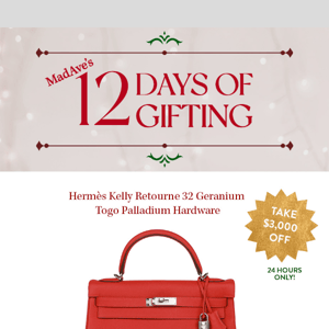 Day 8 Of MadAve Gifting! | $3,000 OFF the Geranium Kelly Bag 🌺