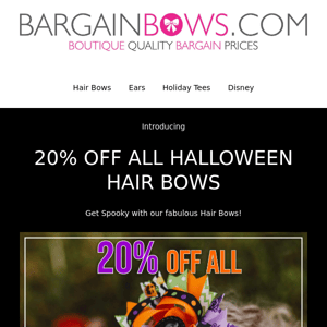 Halloween Bow Sale 20% OFF  🎃