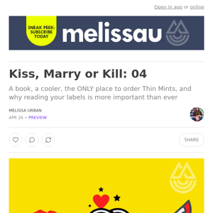 Kiss, Marry or Kill: 04