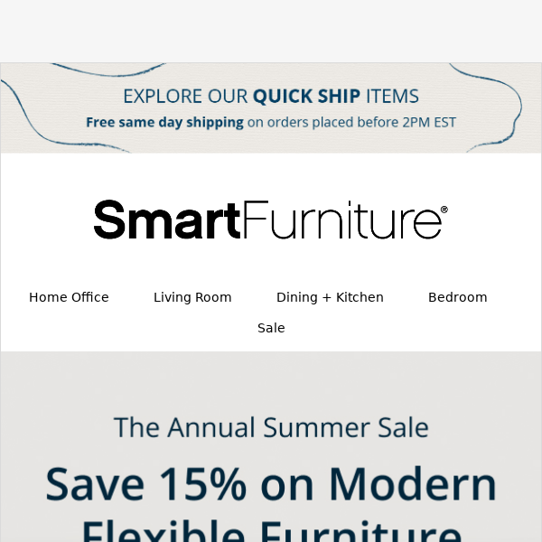 Shop the Smart Furniture Summer Modern Furniture Sale!