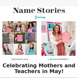 We are Celebrating Mothers and Teachers Next Month