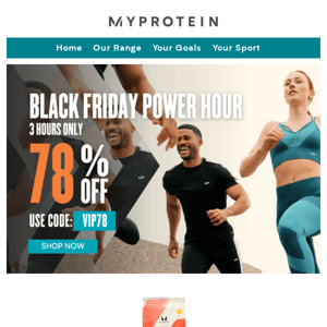 78% Off Everything POWER HOUR ON