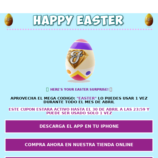 Javier The Jeweler NYC, 🐰 TU MEGA REGALO DE EASTER ESTA AQUI! 🥚