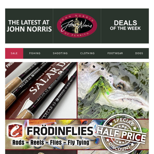 🌟50% DISCOUNT ON ALL FRODIN FLIES RODS, REELS, FLIES & FLY TYING PRODUCTS  - John Norris