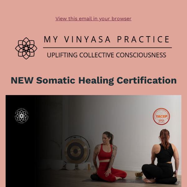 NEW Course Drop: Somatic Healing Certification