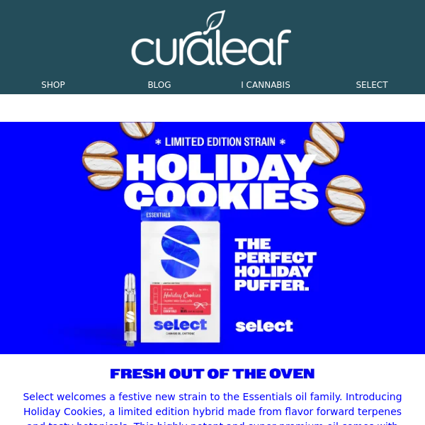 Limited Edition Select Holiday Cookies Drop.