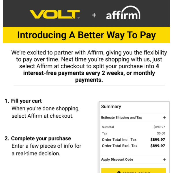 Love It Now, Pay Later with Affirm