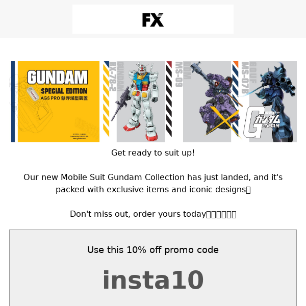 Mobile Suit Gundam Collection Debuts - Plus 10% OFF🔥