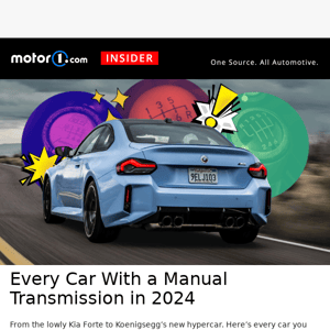 Every Manual Car for 2024