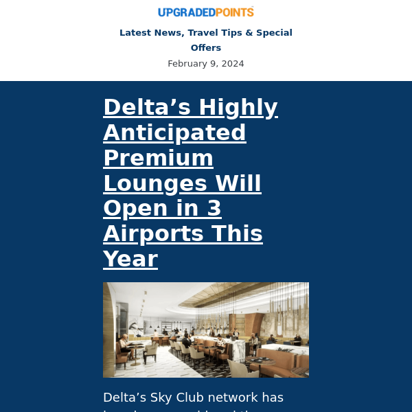 3 new Delta lounges, SLH ditches Hyatt, Turkish devaluation, and more news...
