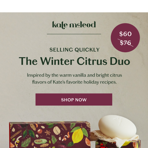 LAST CALL: Limited Edition Winter Citrus Duo