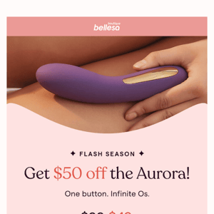 Aurora is $50 off 👑