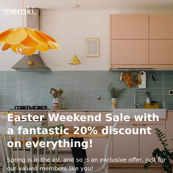 🐣 20% Off: Members-First Easter Sale!