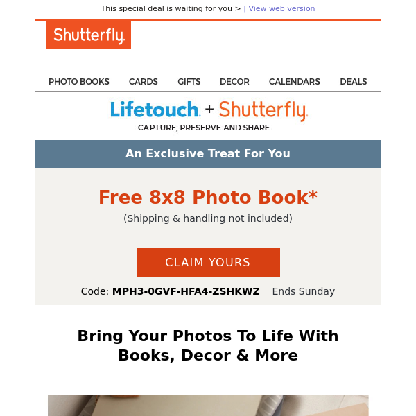 Take A Peek: 👀 This COMPLIMENTARY photo book is just for you at Shutterfly