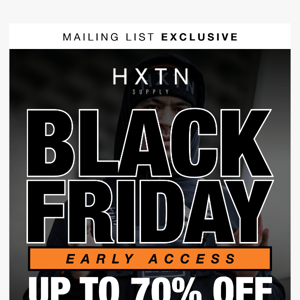 BLACK FRIDAY EARLY ACCESS 🔥