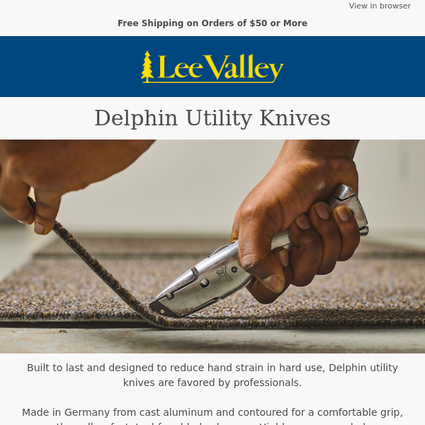 Delphin Utility Knives – Well Made & Designed for Hard Use