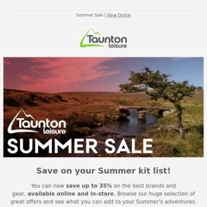 Our Summer Sale is now on ☀