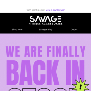 📣 Savage Fitness Accessories They're Finally Back! All Your Favourites! 🚨