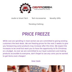 Price freeze ❄️ to the rescue!