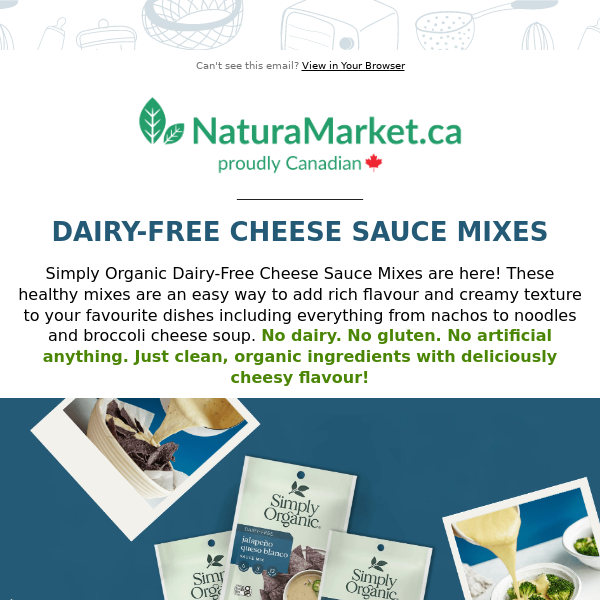 🆕 Dairy-Free Cheese Sauces by Simply Organic & More Pantry Staples