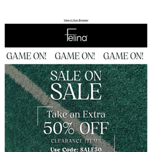 Game On 🥂 Sale On Sale