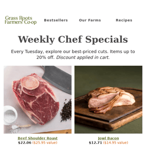 Weekly Chef Specials