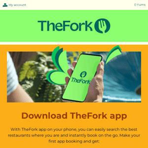 Download TheFork app today!