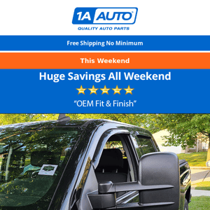Saturday Savings for Your Vehicle