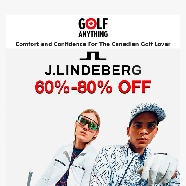 60% - 80%  Off J.Lindeberg Men's and Women's