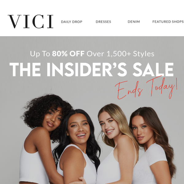Ends Tonight: The INSIDER’S SALE 🚨