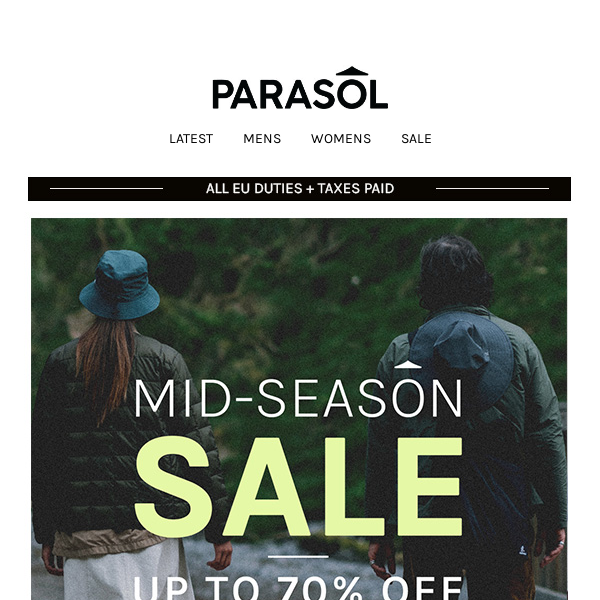 Mid Season Sale ... Up To 70% Off.