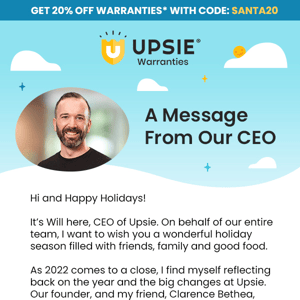 A message from our CEO