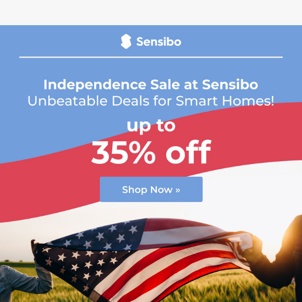 Celebrate Independence Day with Hot Deals on Cool Comfort! Sensibo Sale 🇺🇸