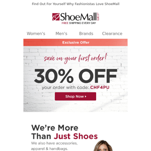 Save 30% On Your First ShoeMall Haul