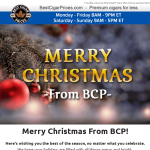 🎄 Merry Christmas and Happy Holidays From BCP 🎄