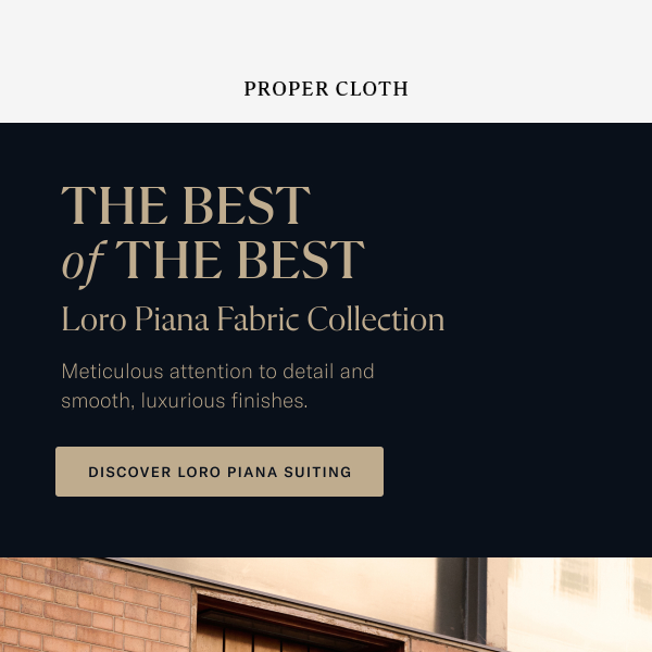 New Collection: Suiting Fabrics from Loro Piana