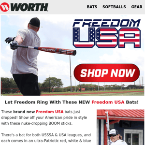 Let Freedom Ring 🔔 NEW USA Themed Bats Just Dropped! 