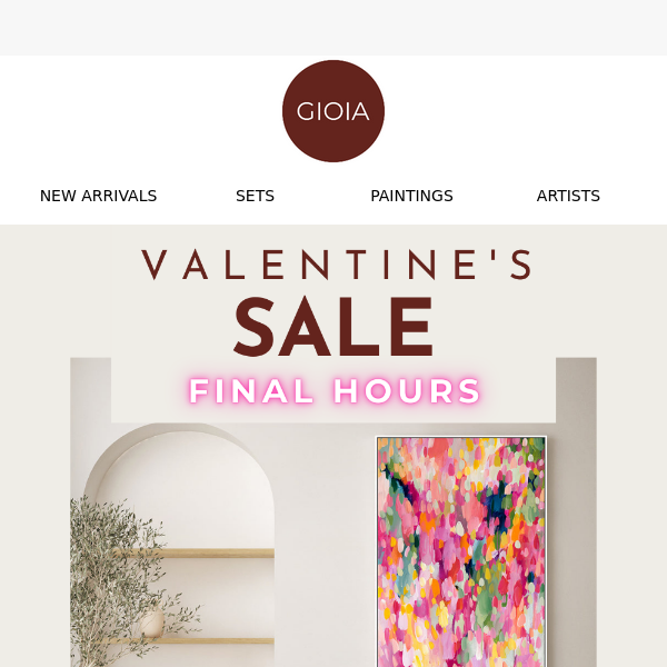 Valentine's Sale 🥰 Final hours to get 20% off storewide