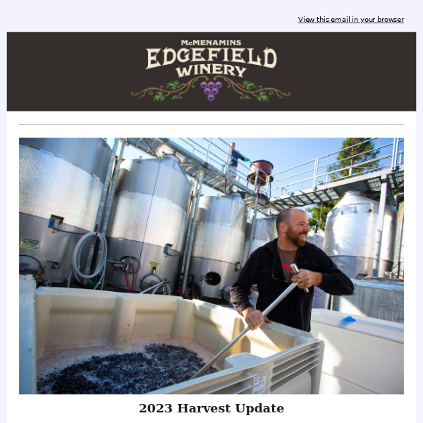 Edgefield Winery September Newsletter