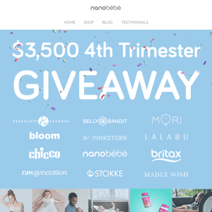 Win over $3,500 of new baby essentials💰